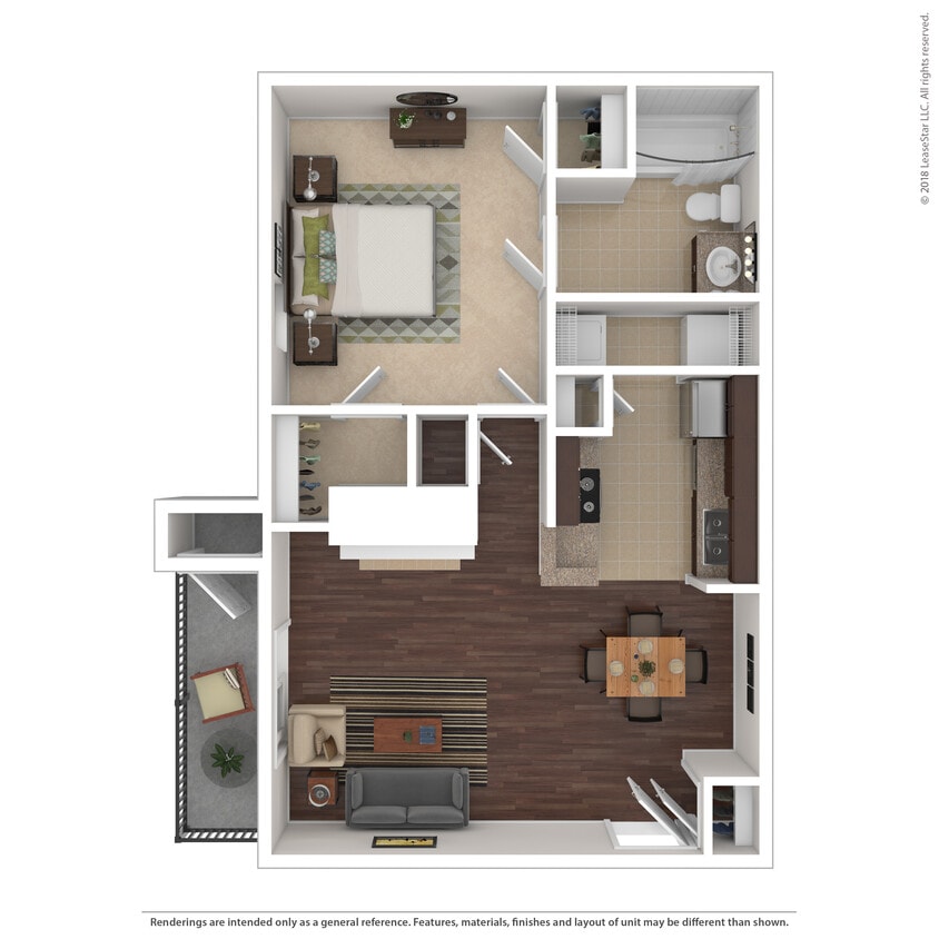Floor Plan - 1x1