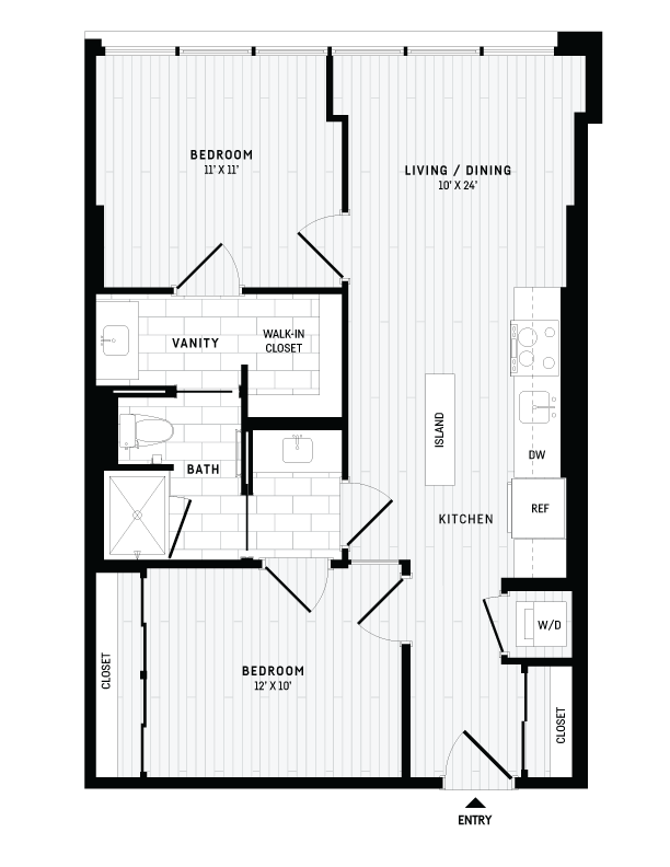 Floor Plan - C3 - Junior Two Bedroom