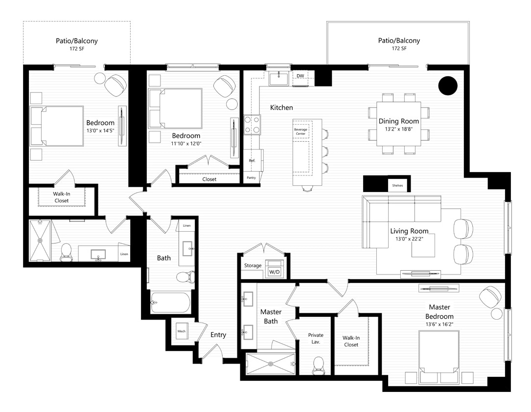 GPH4310 floor plan ALLUVION LAS OLAS - GPH4310