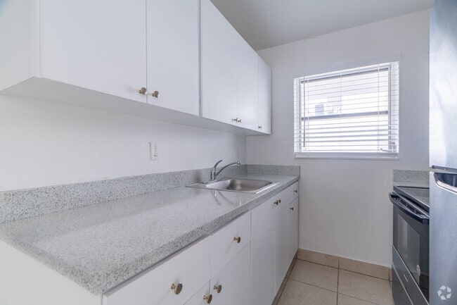 1BR, 1BA Unit 3 Kitchen - 2030 Apartments