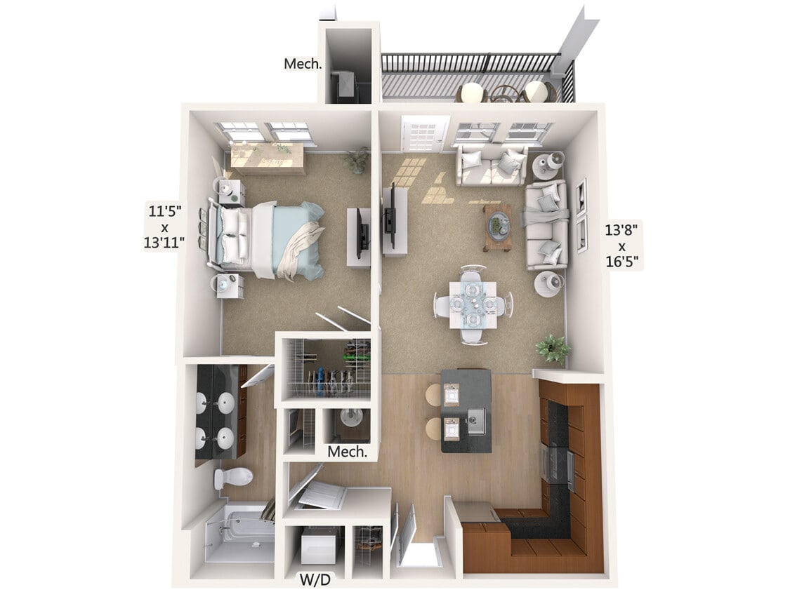 Floor Plan - A4-1-756-sq