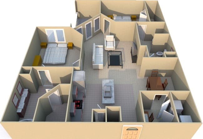 2 Bedroom Floor Plan - West Way