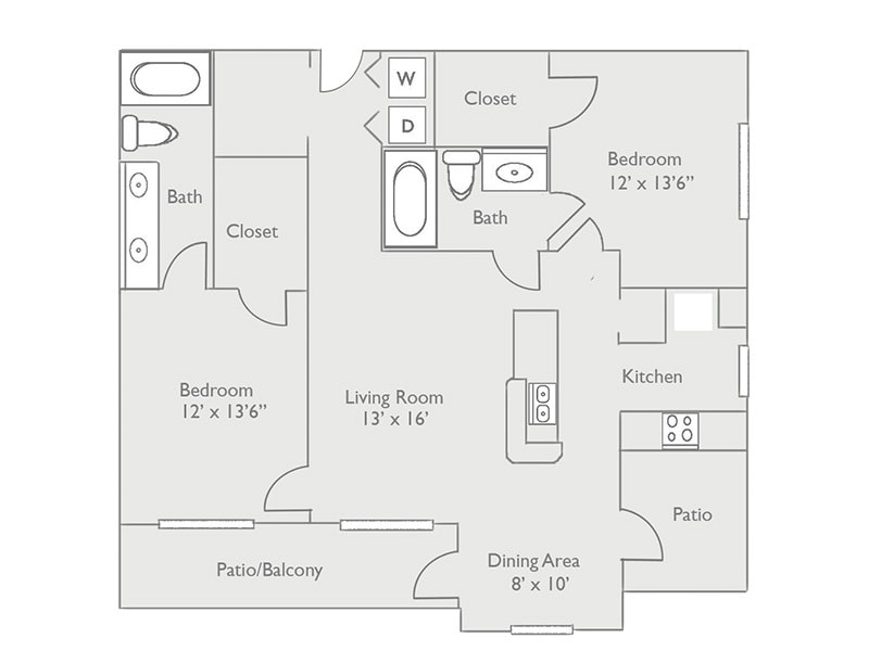 Floor Plan - 2x2-1153 Full Renovation