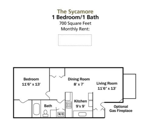 Floor Plan - 1BR