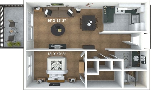 Poppy Hills - One Bedroom