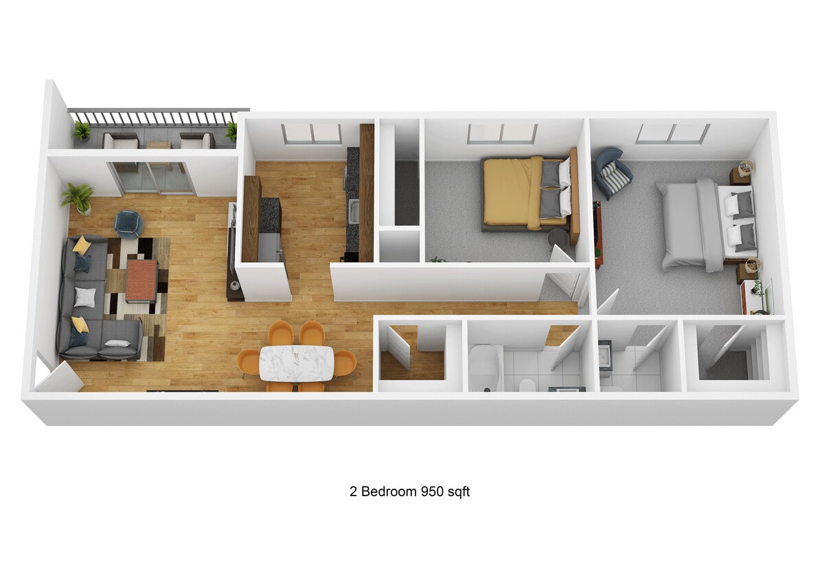 Floor Plan - 2 bedroom