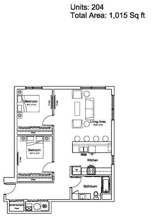 Floor Plan - 204-2B1B