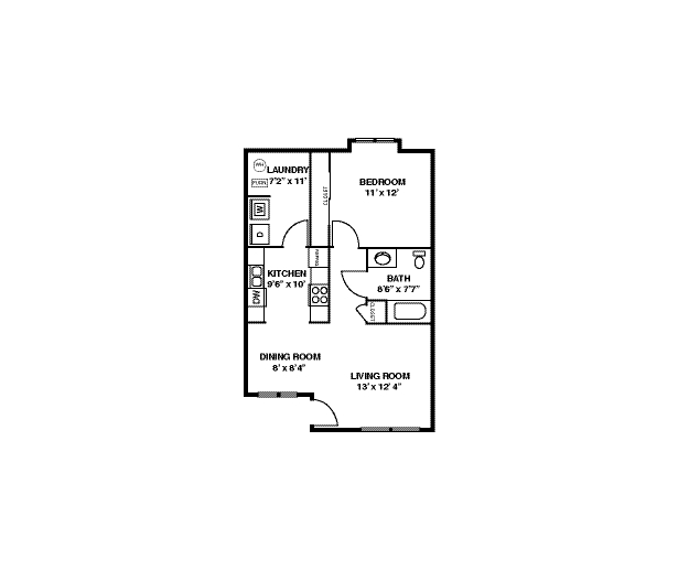 Unit 1 - 1Bedroom/1Bath