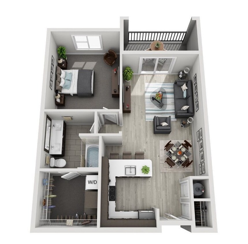Floor Plan - B7 (1BR)