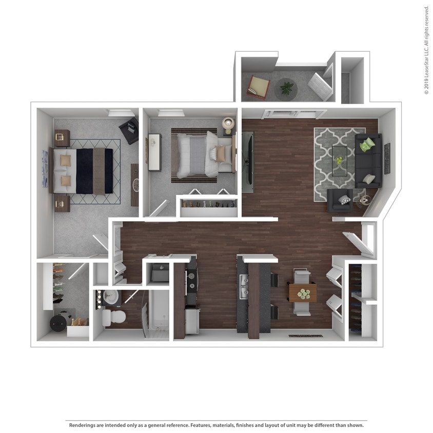 Elm: Beds - 2: Baths - 1: SqFt Range - 856 to 856 - Elm