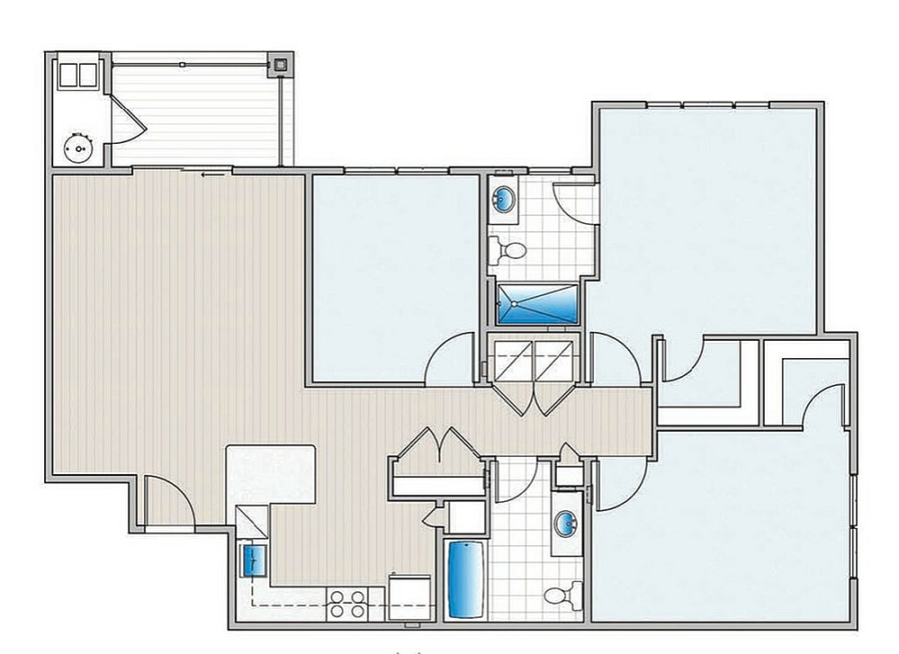 2 Bedroom Apartment with Den - 2 Bedroom 2 Bath with Den