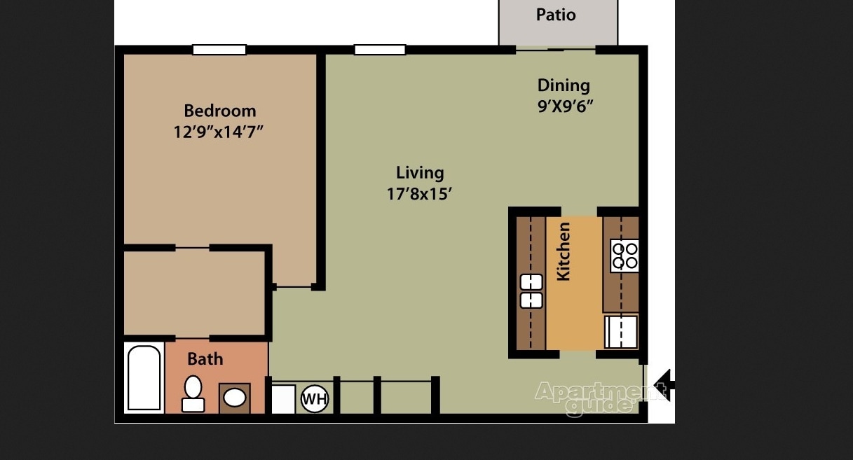 1BR/1BA - A2S South