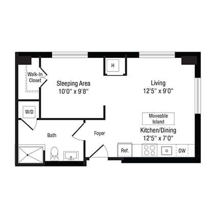 Floor Plan - Studio-S1