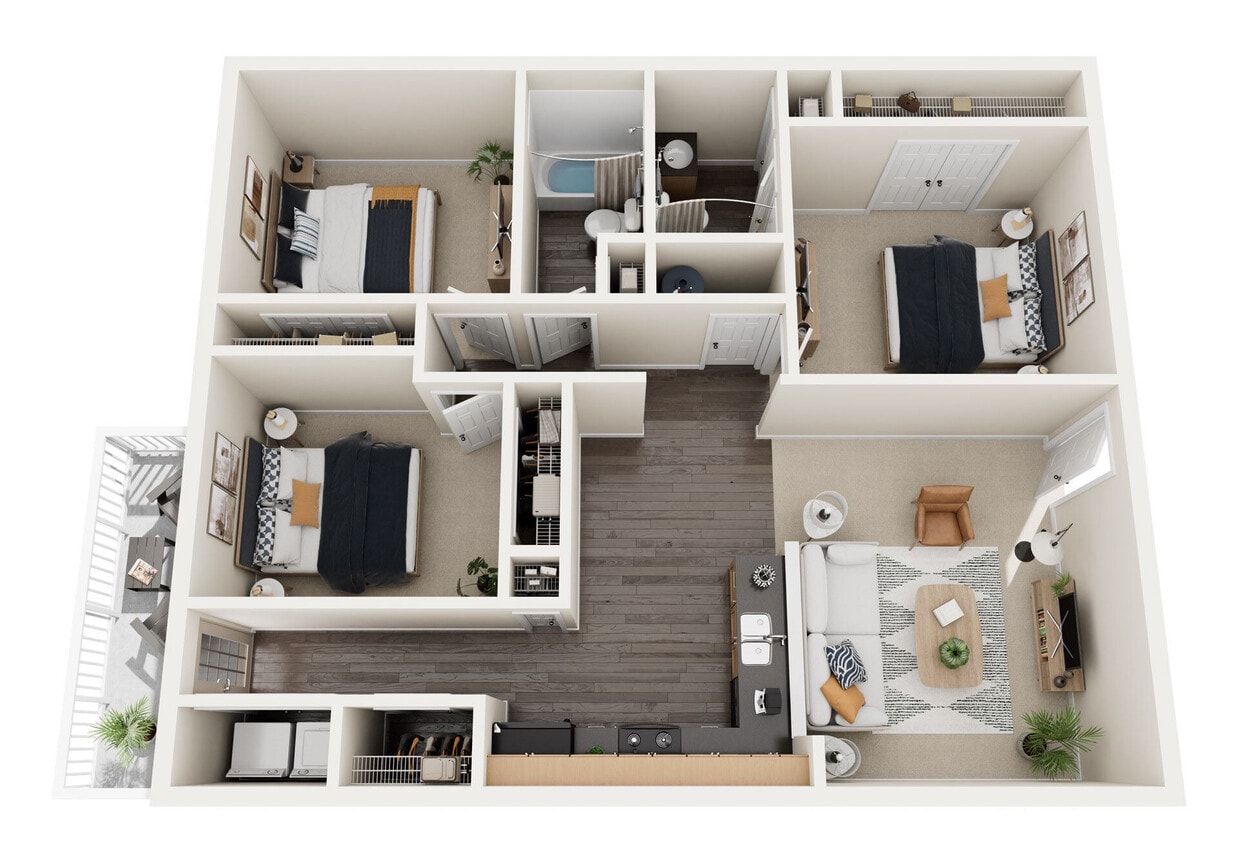 Floor Plan - 3 Bedrooms