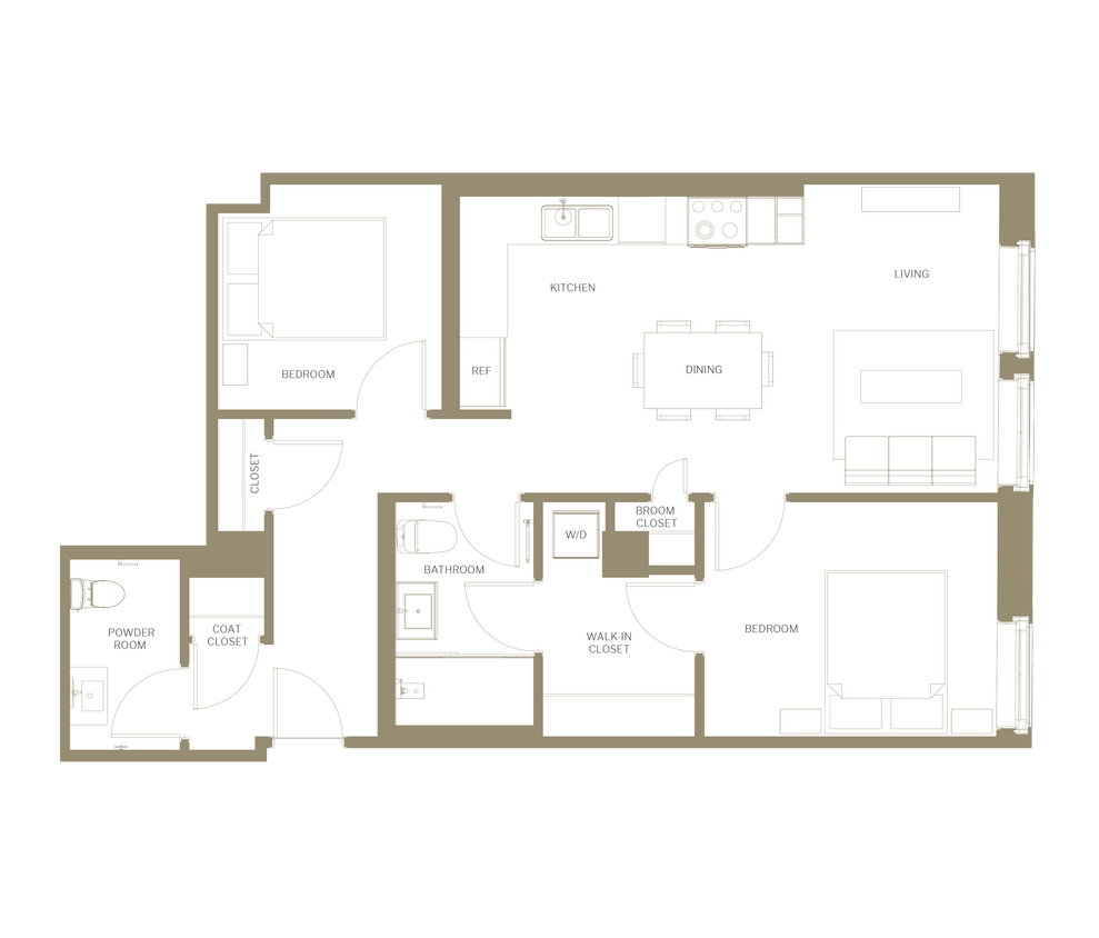 Floor Plan - Two Bedroom B