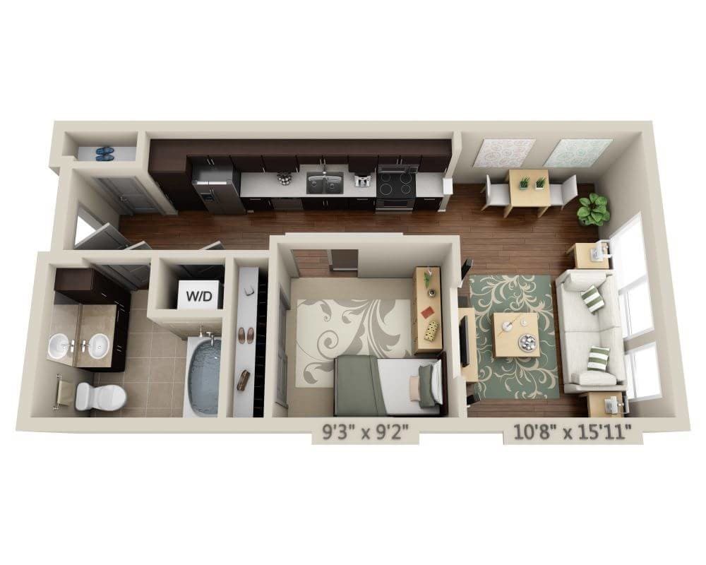Floor Plan - Studio E1A