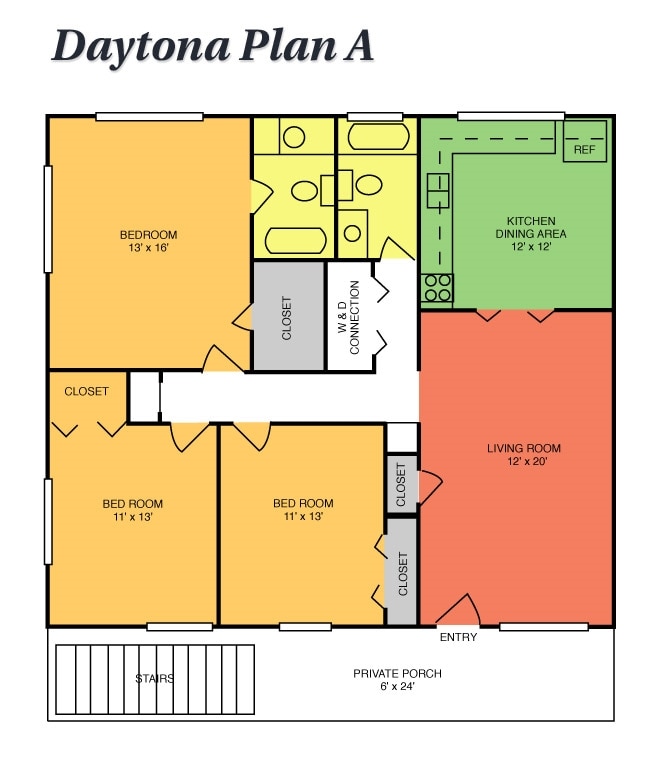 3BR/2BA - 3 Bedrooms, 2 Baths