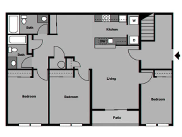 Floor Plan - 3 Bedroom