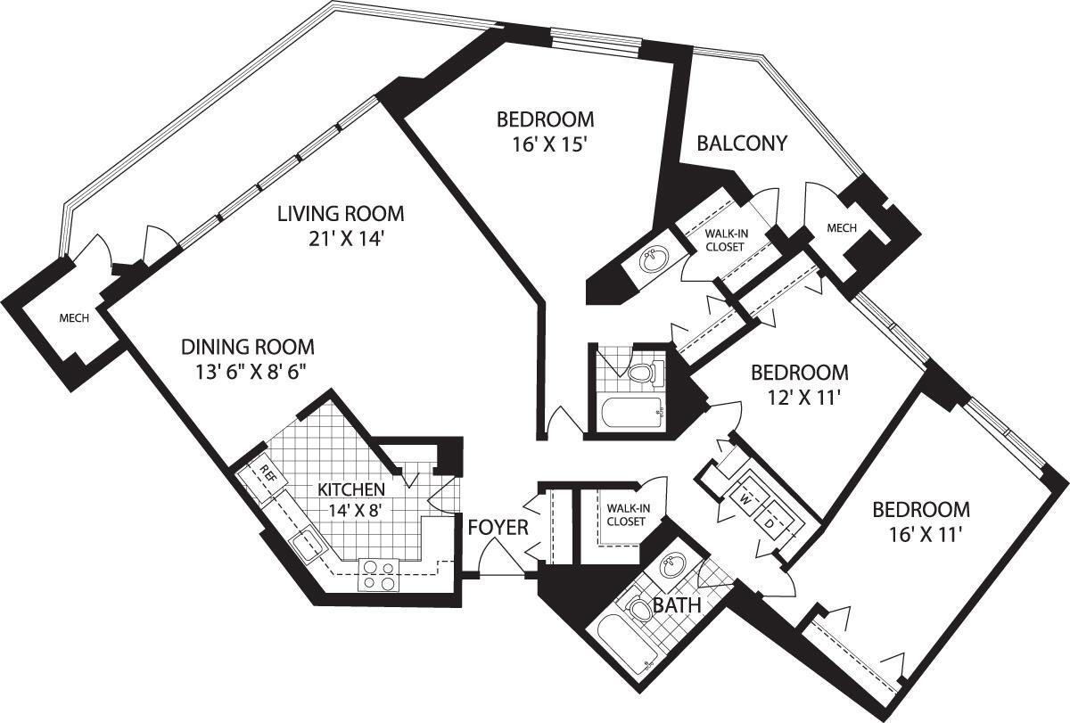 Floor Plan - 3+ Bedrooms B