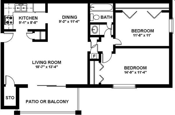 Floor Plan - The Dakota