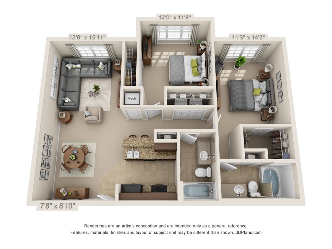 Floor Plan - B2 - The Topaz