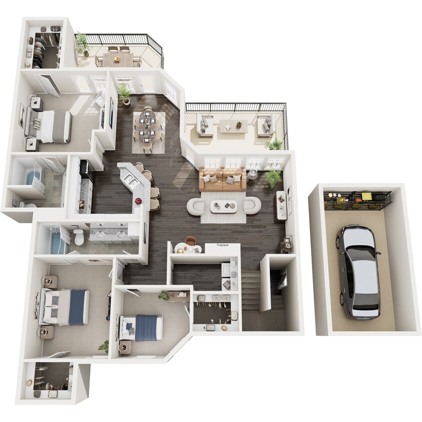 Floor Plan - Lebanon w/ Garage Renovated