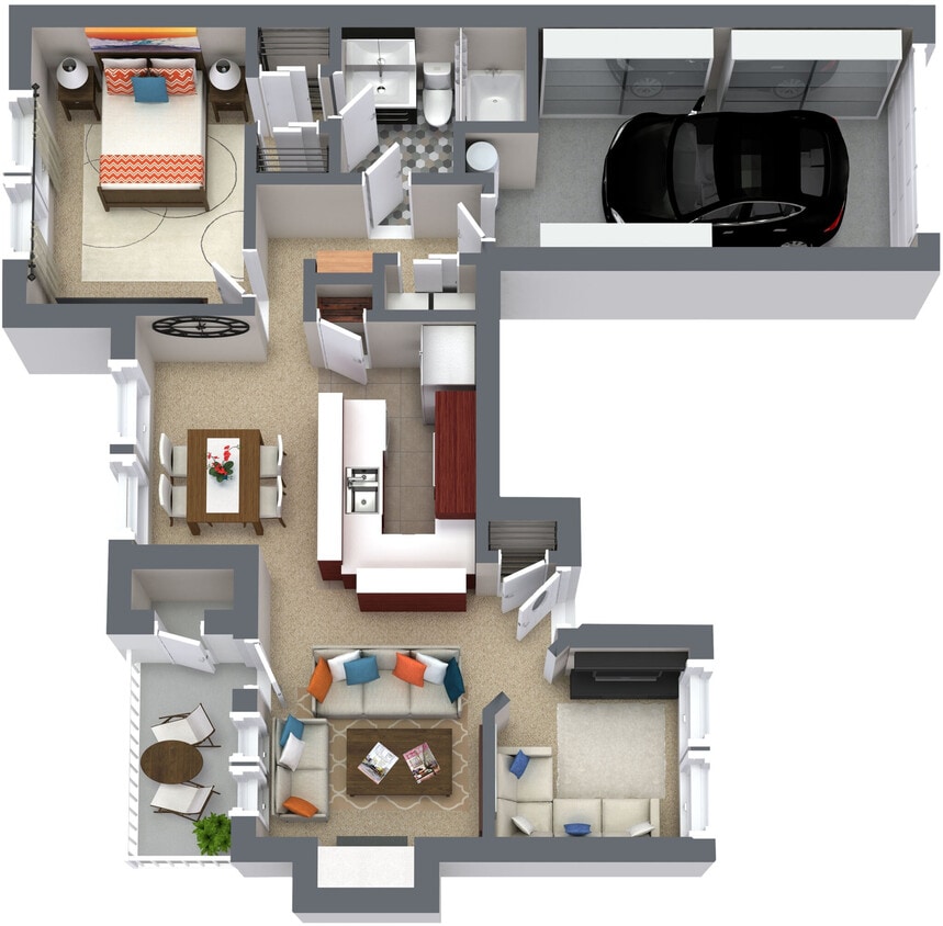 Floor Plan - A5 + Den