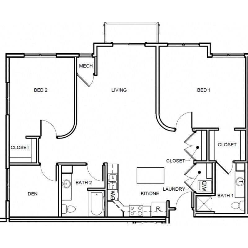 Floor Plan - Dove with Den