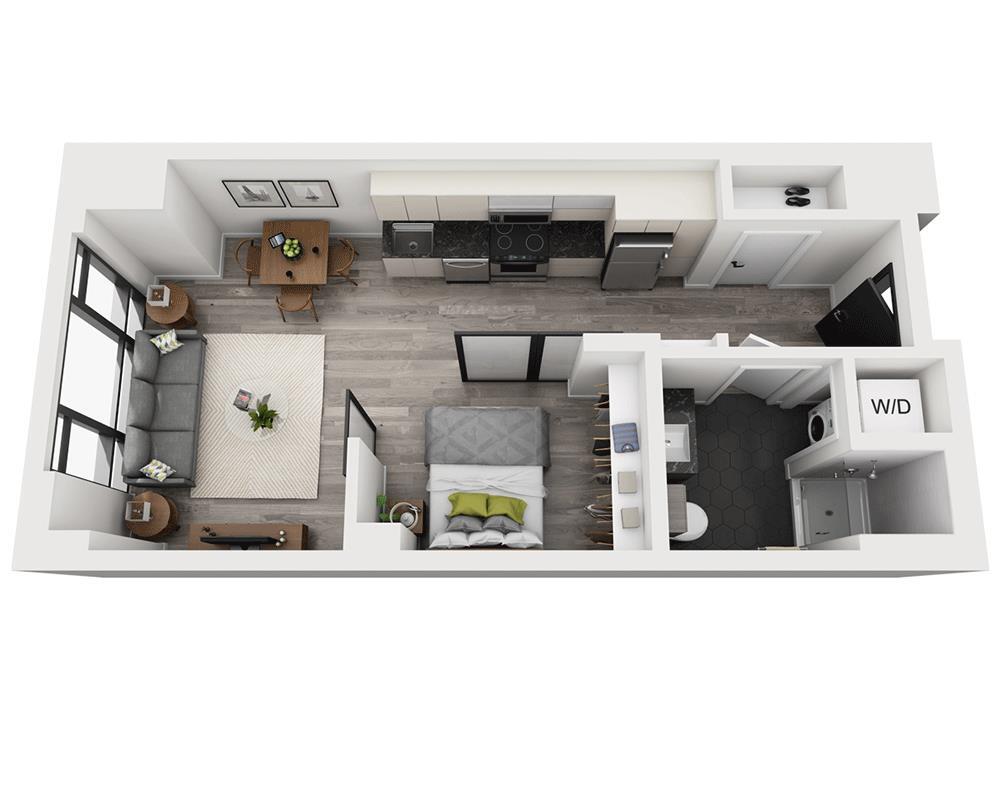 Floor Plan - Studio E1P-PH Penthouse