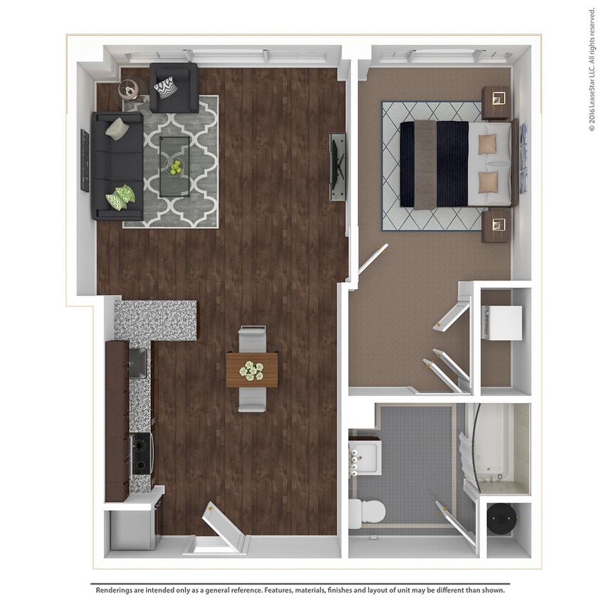 Floor Plan - 1 Bedroom