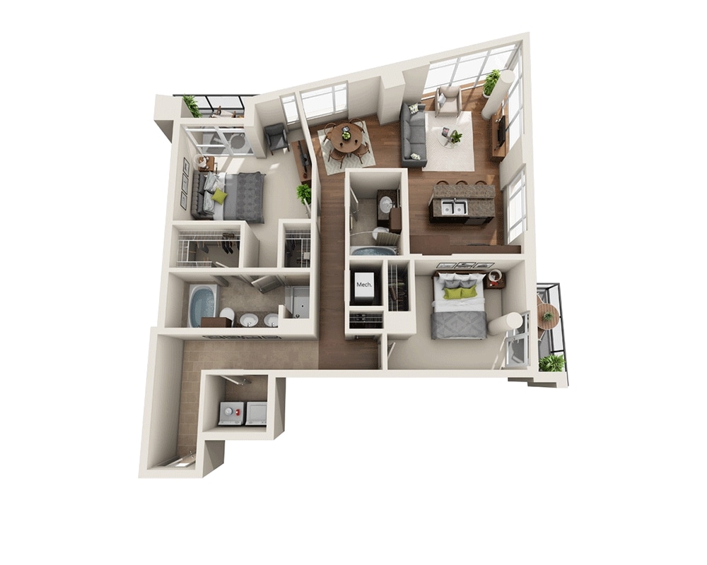 Floor Plan - Plan Q (B2C)