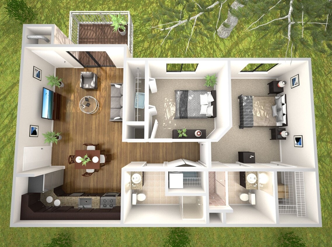 Floor Plan - 2 Bedroom Angelica