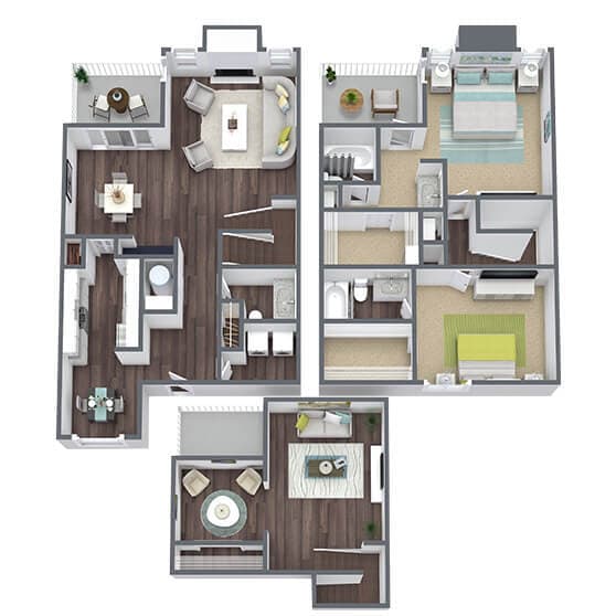 Floor Plan - B6TH | Jasmine Townhome