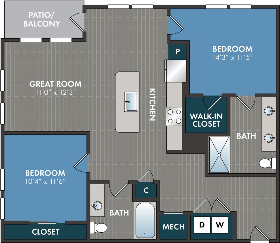 Floor Plan - Potomac