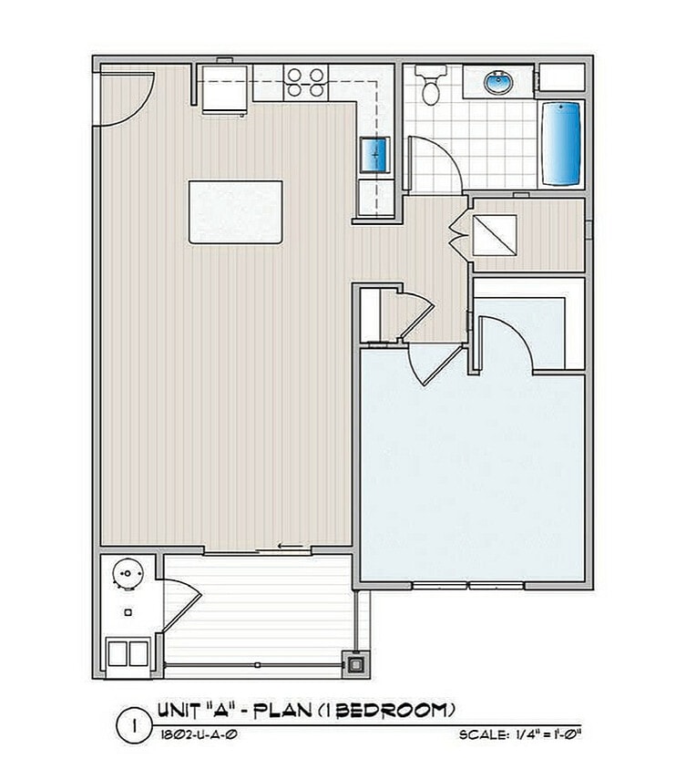 1 Bedroom Apartment - 1 Bed x 1 Bath 1st Floor