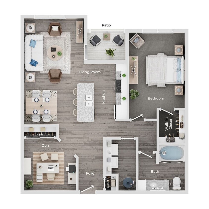 Floor Plan - A8- Goldenrod (Den)