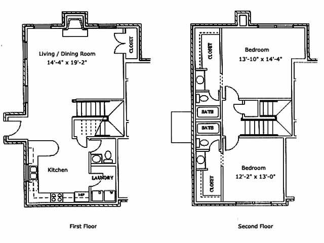 Two Bedroom Townhouse - B12T