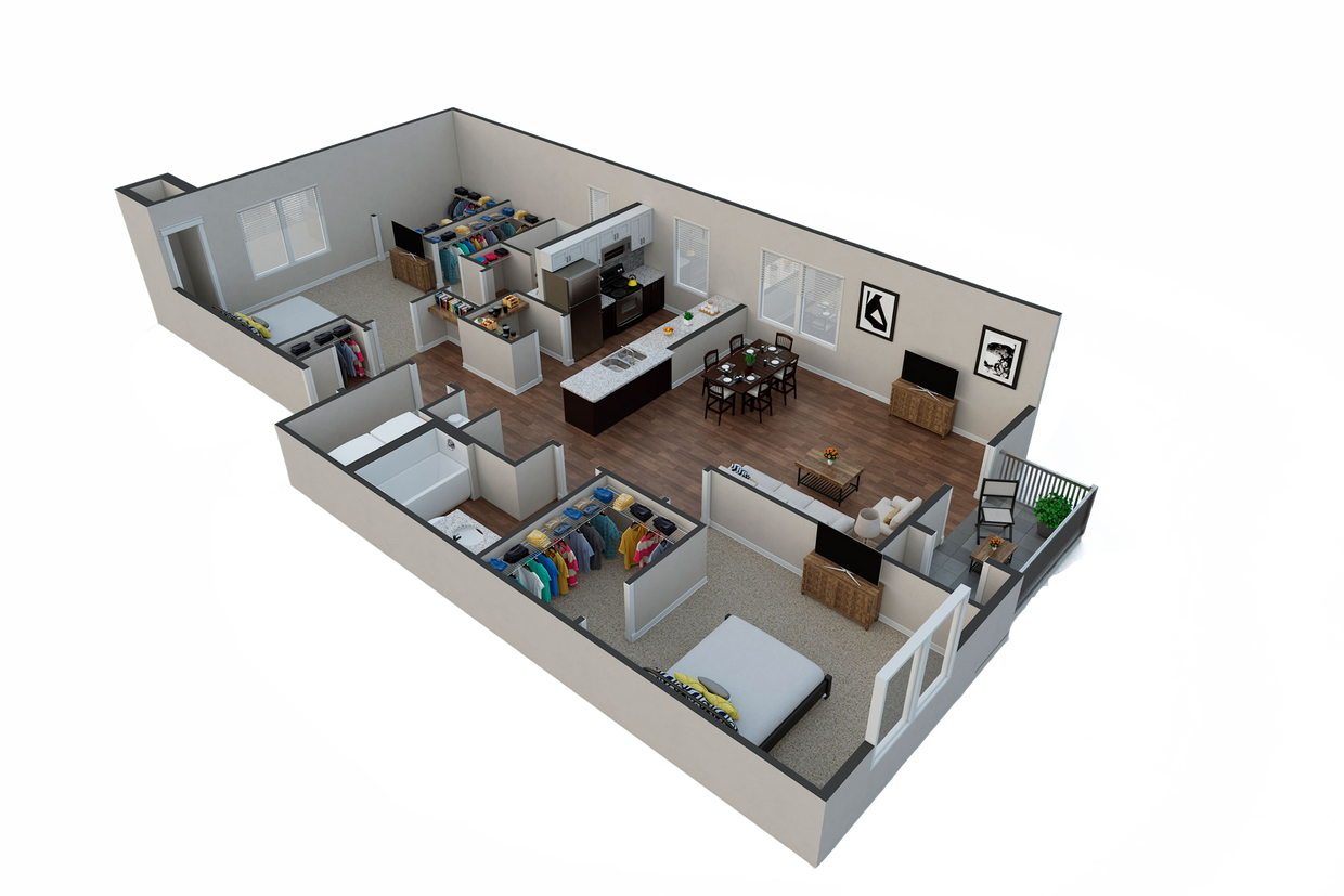 Floor Plan - Short-Term Furnished Maryland