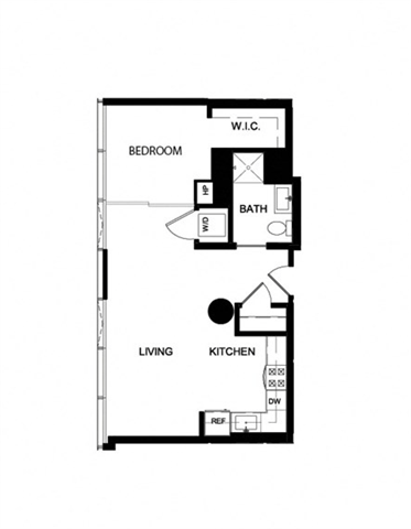 Floor Plan - One Bedroom N