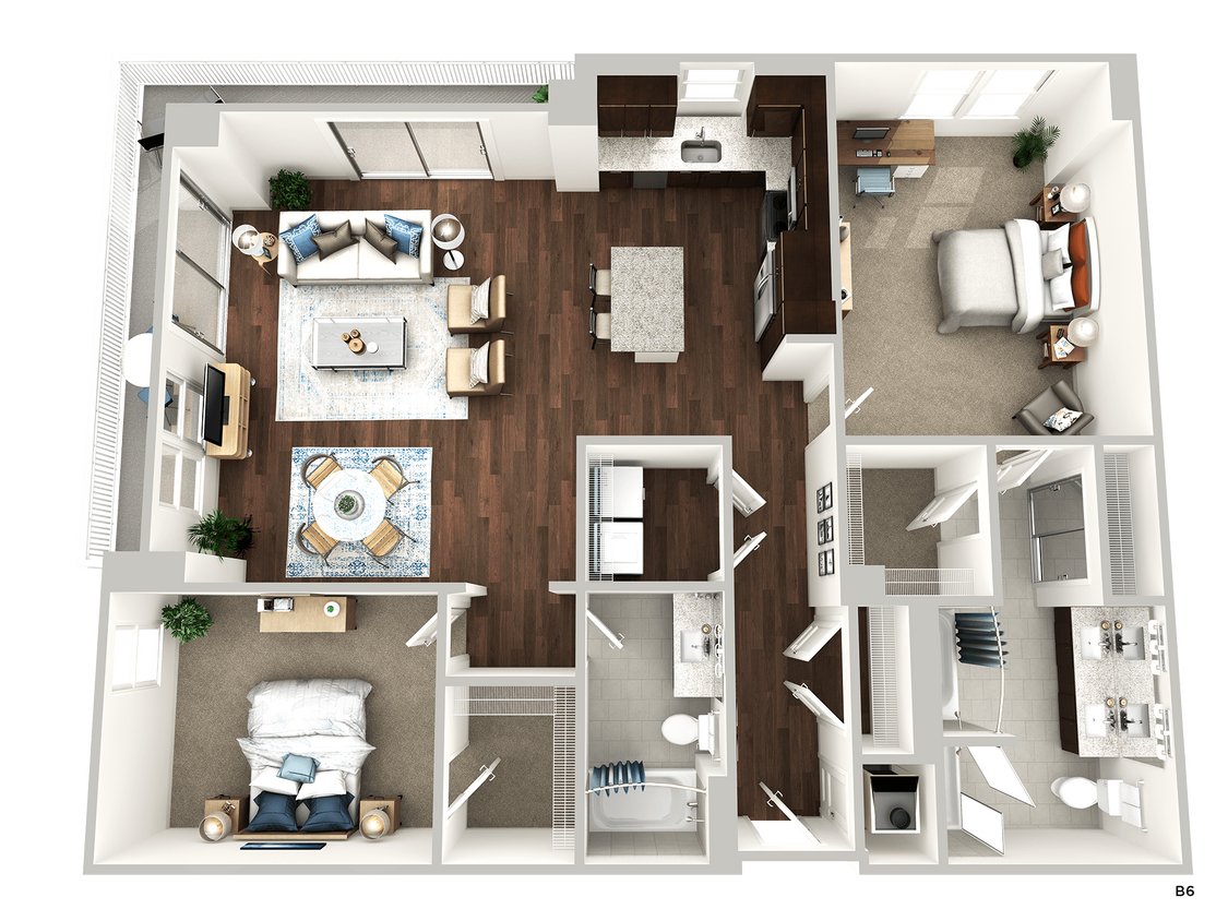 Floor Plan - B6 ( Beachwood )	