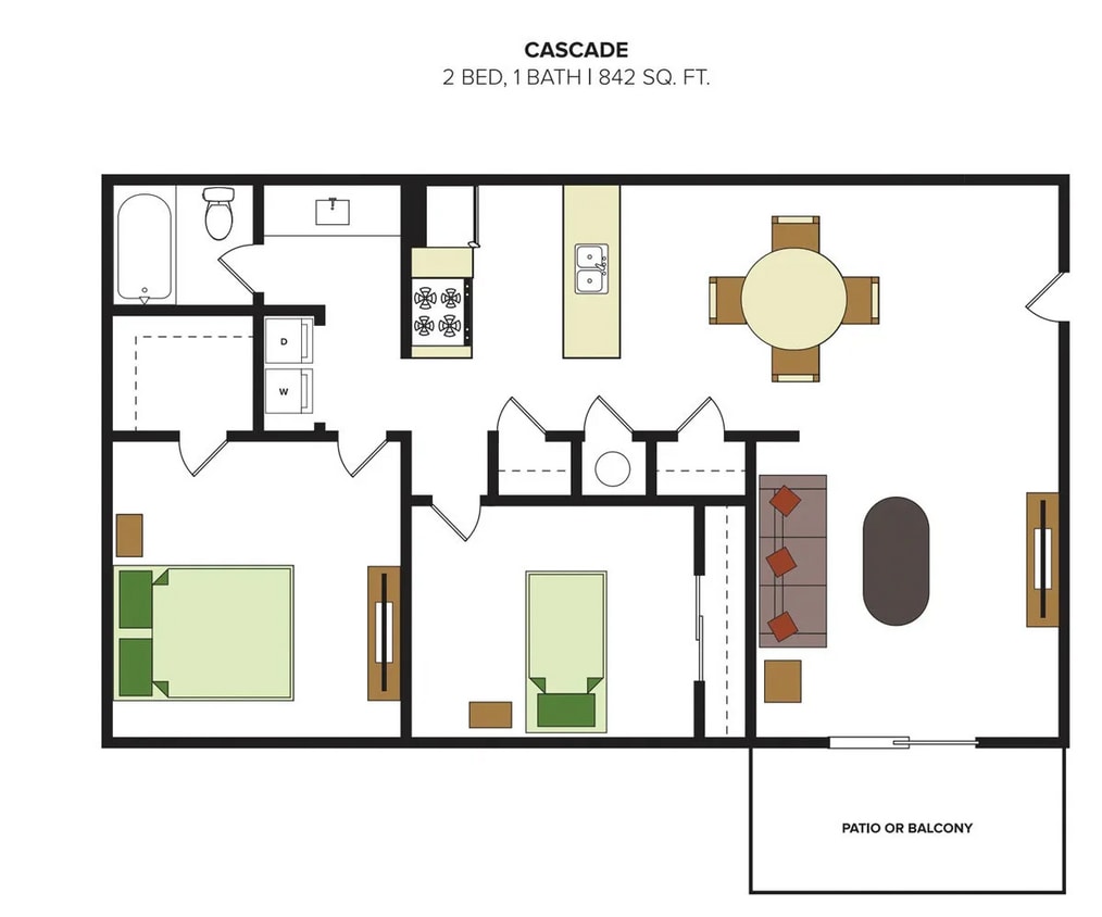 Floor Plan - Cascade Renovated