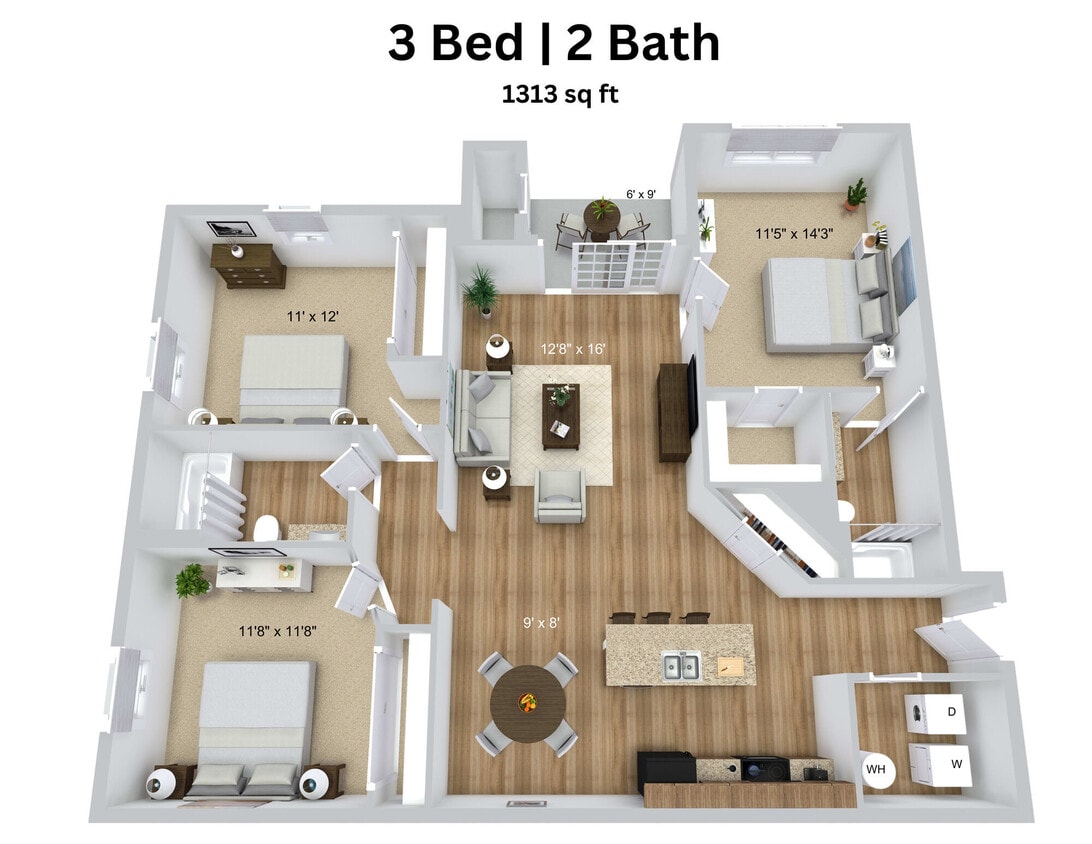 Floor Plan - 3 Bedroom
