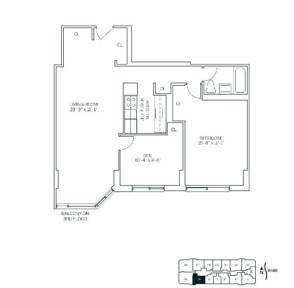 Floor Plan - WATERSIDE SQUARE SOUTH - Converted 2 Bedroom One B