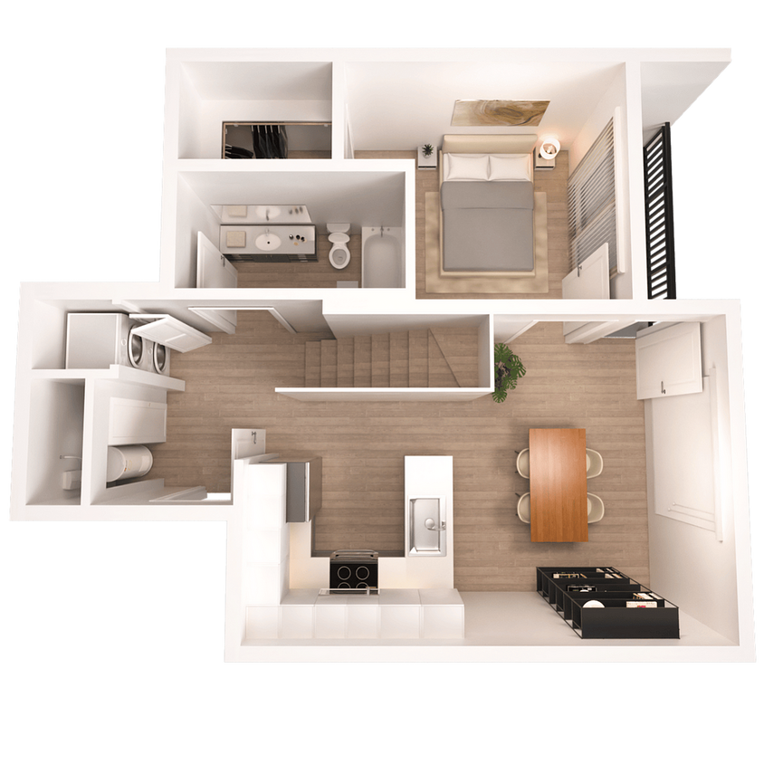 Penthouse 609 | 1 Bed 1 Bath | 766 Square Feet - 1x1 Penthouse 609