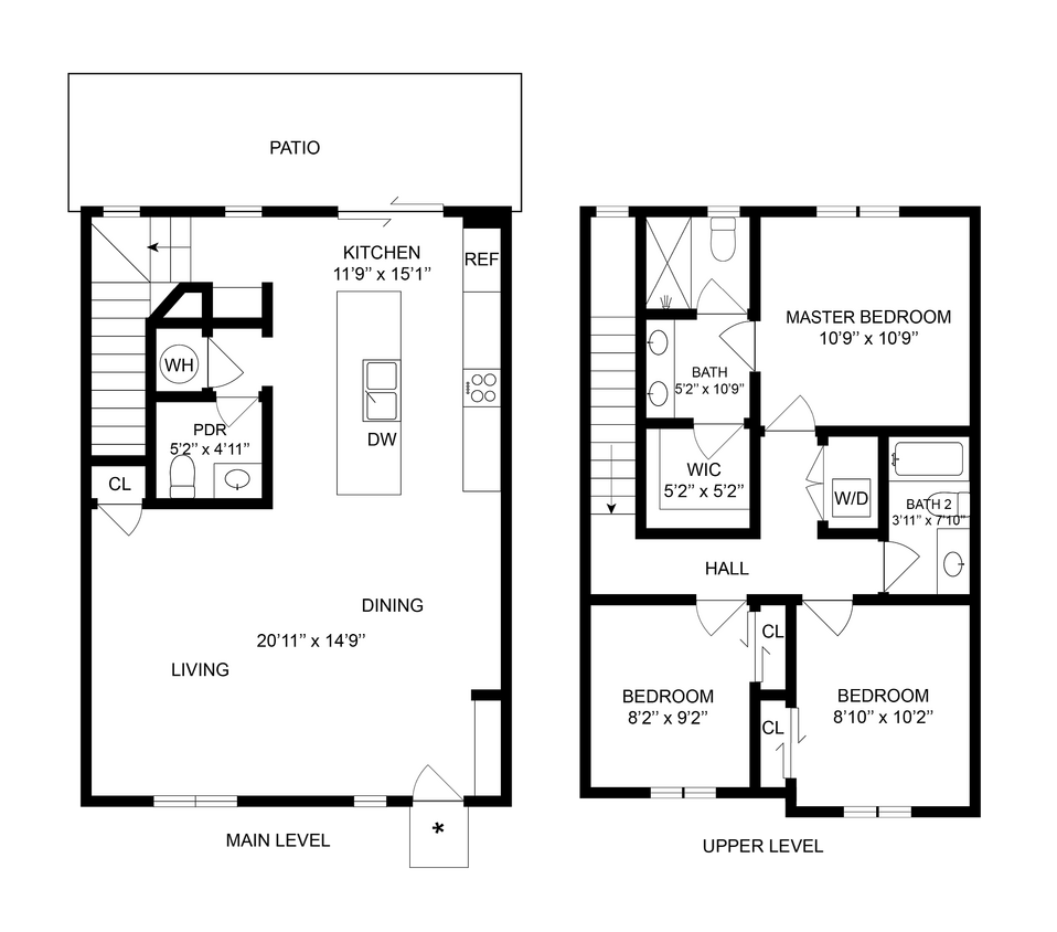 3 BR x 2.5 BA Townhome with Washer/Dryer - 3 BR x 2.5 BA Townhome with Washer/Dryer