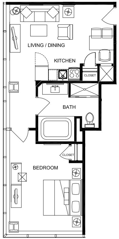 1 Bedroom w. Premium Corner View & Whirlpool - 1 Bedroom w. Premium Corner View & Whirlpool