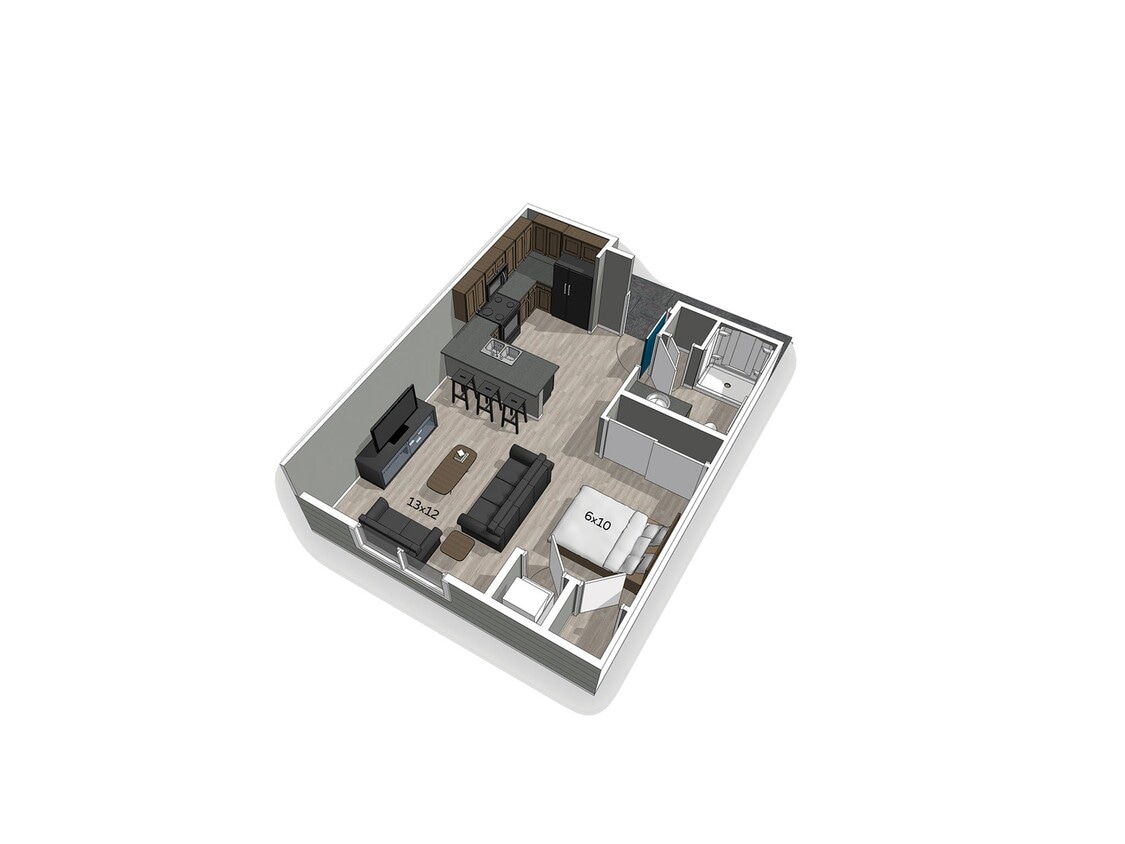 Floor Plan - Studio - Accessible