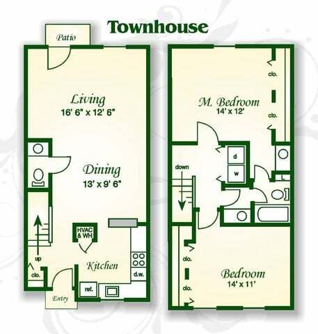 Floor Plan - The Harbor Townhouse