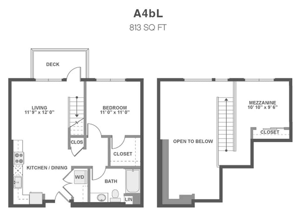 1-BedroomLoft-A4bL - A4bL