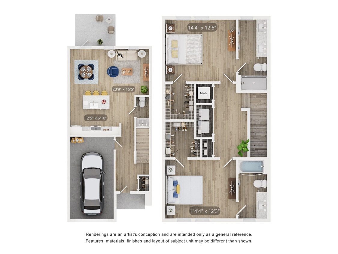 Floor Plan - Townhome TH E